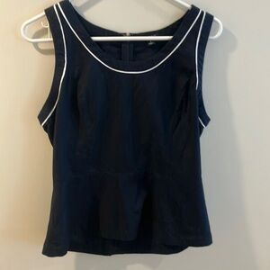 Classic Navy Sleeveless Top